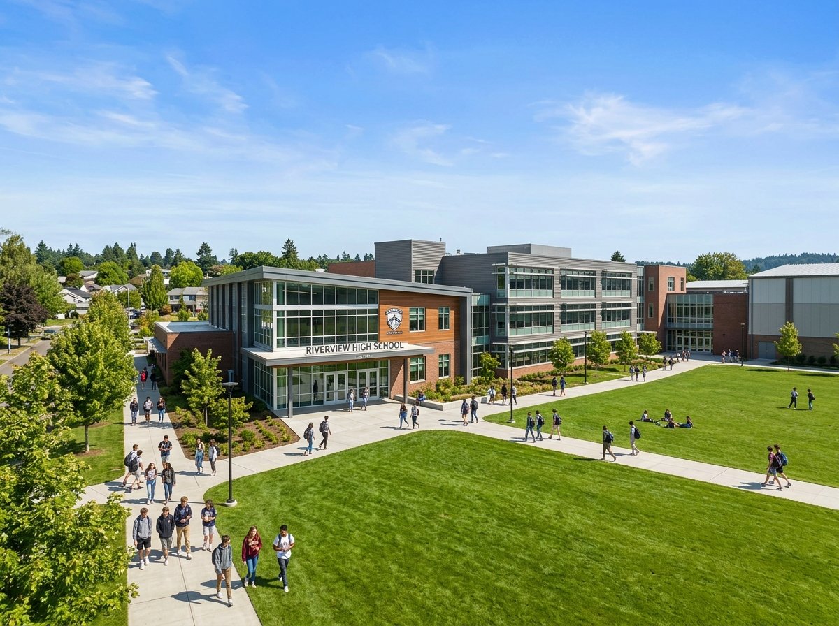 School Building Exterior